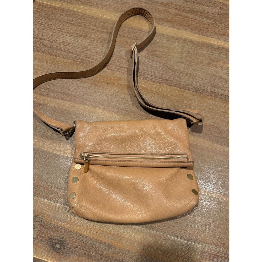 Hammitt VIP Leather Crossbody Bag in Tan with Gold